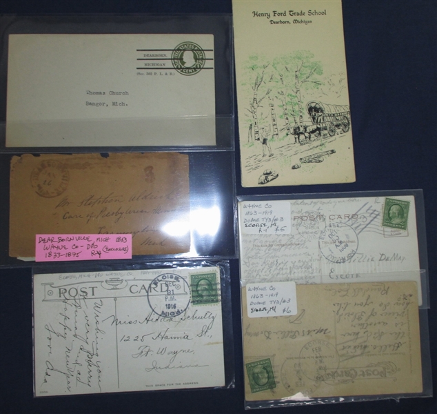 Michigan Covers - Wayne County Lower Peninsula (Est $150-200)