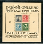 Germany Thuringia Scott 16N7b MNH Souvenir Sheet (SCV $1150)