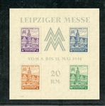 Germany West Saxony Scott 14NB16c MNH 1946 Souvenir Sheet (SCV $65)