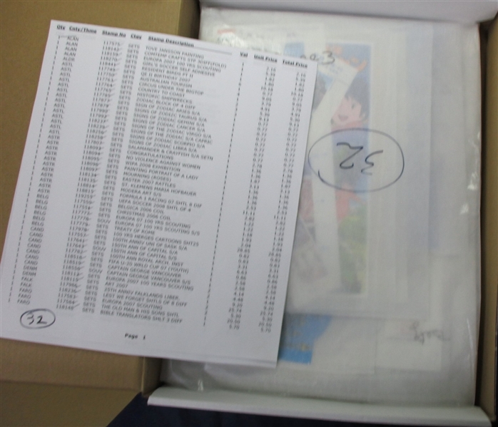 Worldwide New Issue Lot #4 (Est $600-650)