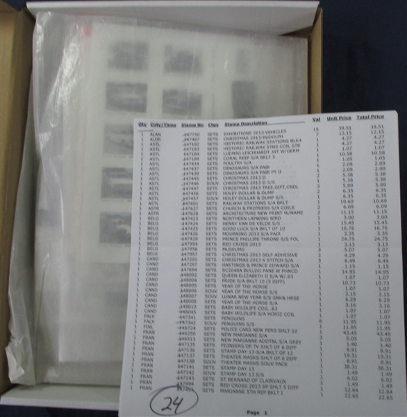 Worldwide New Issue Lot #6 (Est $600-650)