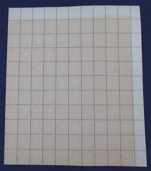 USA Scott 467 Double Error in Full Sheet of 100 MNH F-VF (Est $3000-3500)