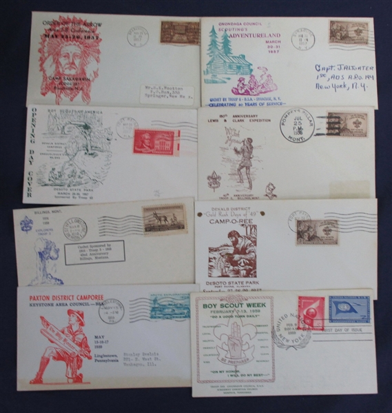 USA Boy Scout Topical Cover Lot (Est $100-150)