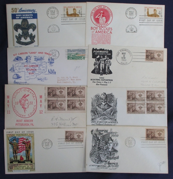 USA Boy Scout Topical Cover Lot (Est $100-150)