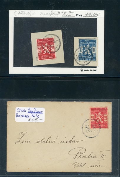 Czechoslovakia Scout Local Issues Scott OL1-OL2 Stamps and Covers (Est $200-300)