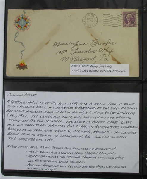 1937 USA National Scout Jamboree Memorabilia (Est. $100-$200)  