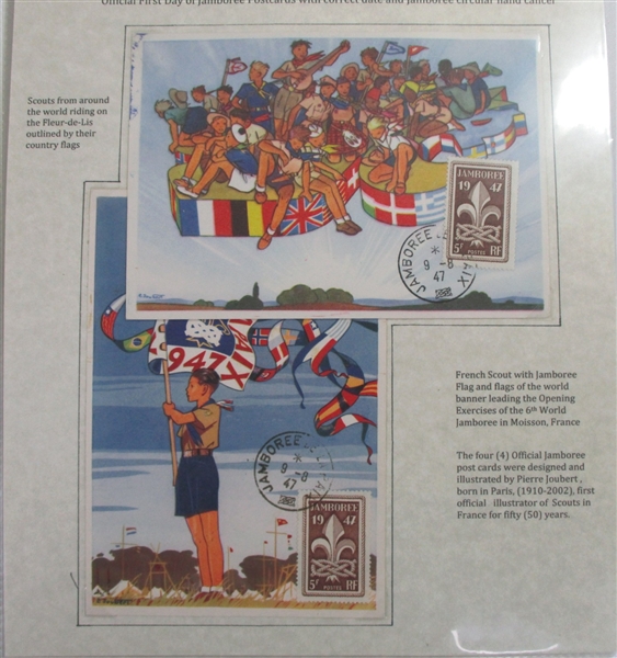 1947 France 6th World Scout Jamboree Exhibit (Est. $150-$200)  