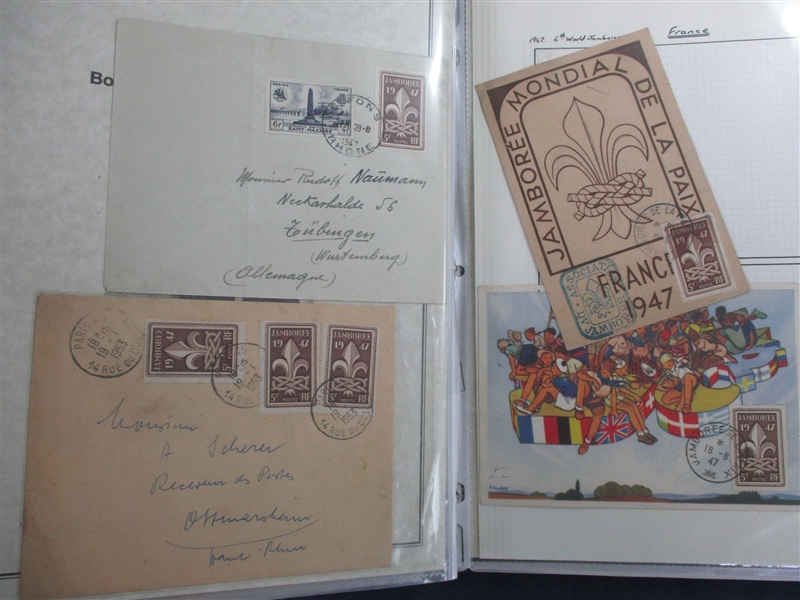 1947 France 6th World Scout Jamboree Exhibit (Est. $150-$200)  