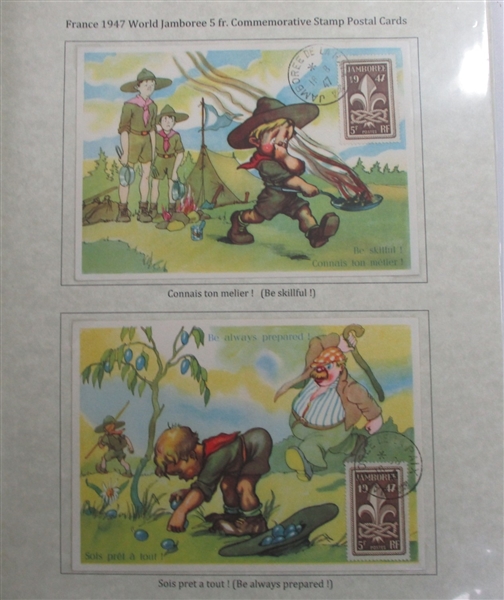 1947 France 6th World Scout Jamboree Exhibit (Est. $150-$200)  