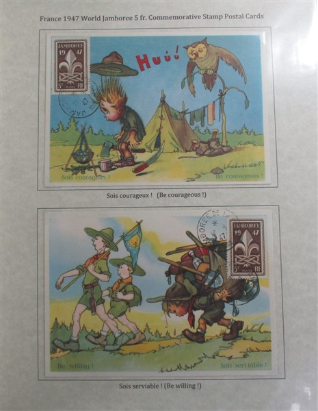 1947 France 6th World Scout Jamboree Exhibit (Est. $150-$200)  