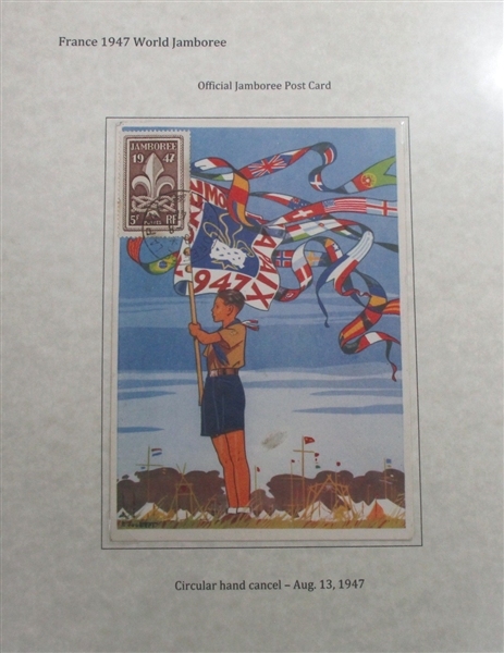 1947 France 6th World Scout Jamboree Exhibit (Est. $150-$200)  