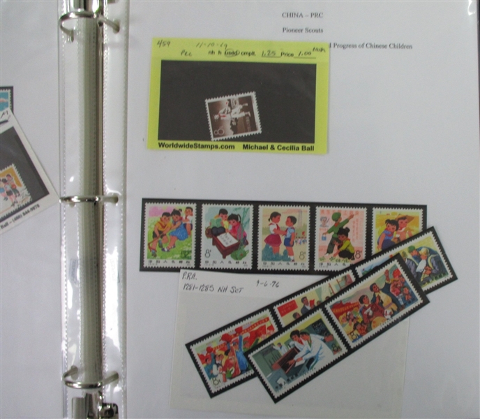 Worldwide Young Pioneer Scouts on Stamps Collection (Est $200-$250)  