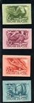 Hungary Scott B131-B134 MNH IMPERF Complete Set - 1941 Aviation (SCV $175)