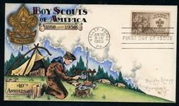 USA Scott 995 Dorothy Knapp First Day Cover - 1950 Boy Scouts (Est $1500-2000)