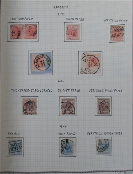 Austria and Areas Collection in 2 Scott Specialty Albums (Est $2000-2500)