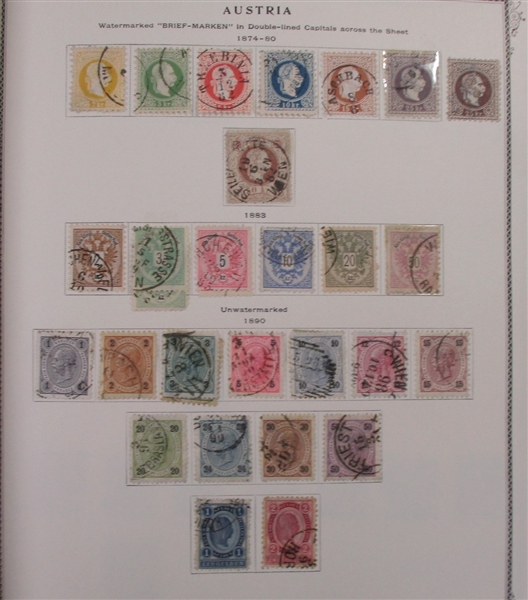Austria and Areas Collection in 2 Scott Specialty Albums (Est $2000-2500)