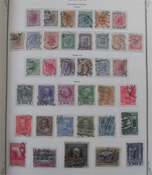 Austria and Areas Collection in 2 Scott Specialty Albums (Est $2000-2500)