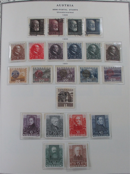 Austria and Areas Collection in 2 Scott Specialty Albums (Est $2000-2500)