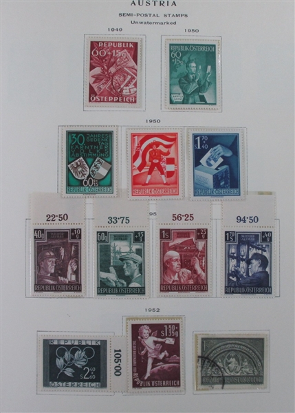 Austria and Areas Collection in 2 Scott Specialty Albums (Est $2000-2500)