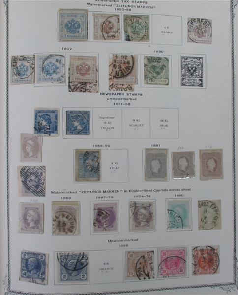 Austria and Areas Collection in 2 Scott Specialty Albums (Est $2000-2500)