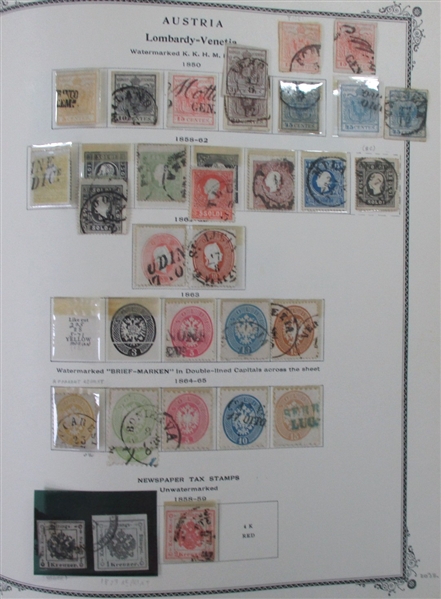 Austria and Areas Collection in 2 Scott Specialty Albums (Est $2000-2500)