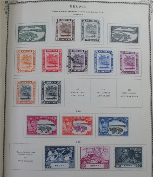 British Asia Collection in 2 Scott Specialty Albums (Est $1000-1500)