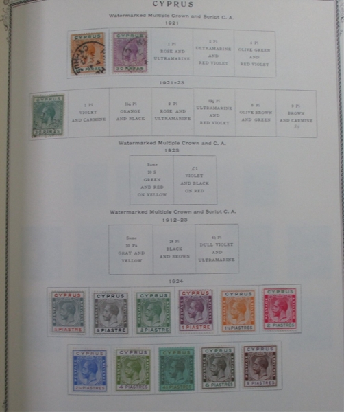 British Asia Collection in 2 Scott Specialty Albums (Est $1000-1500)