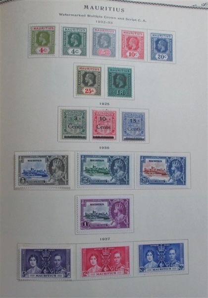 British Asia Collection in 2 Scott Specialty Albums (Est $1000-1500)