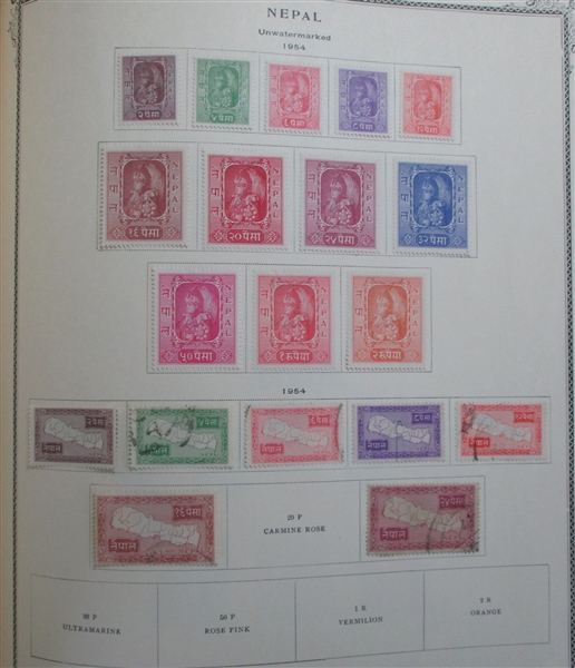 British Asia Collection in 2 Scott Specialty Albums (Est $1000-1500)