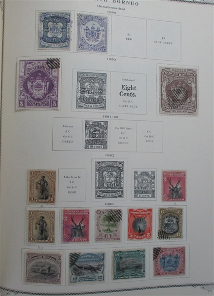 British Asia Collection in 2 Scott Specialty Albums (Est $1000-1500)