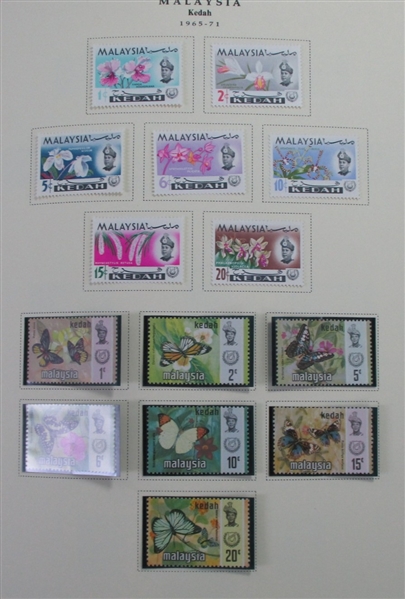 British Asia Collection in 2 Scott Specialty Albums (Est $1000-1500)