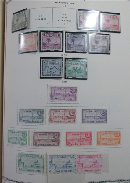 British Asia Collection in 2 Scott Specialty Albums (Est $1000-1500)