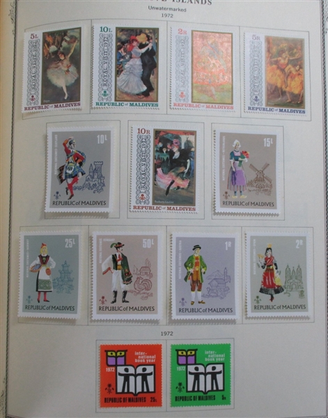 British Asia Collection in 2 Scott Specialty Albums (Est $1000-1500)