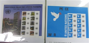 United Nations MNH Personalized Sheet Collection (Est $600-800)