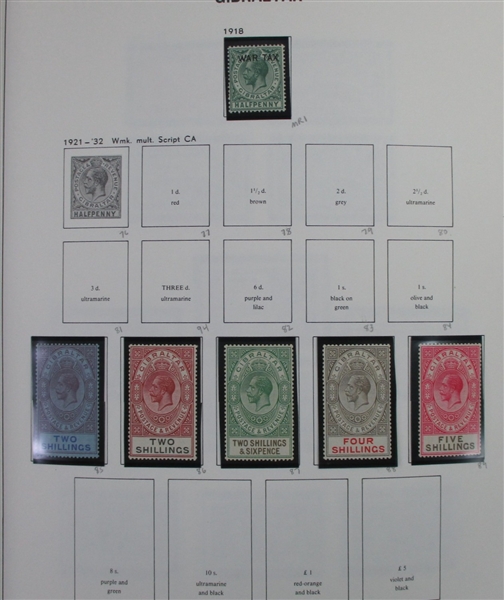 Gibraltar Collection to 2022 in 3 Volumes (SCV $5650)
