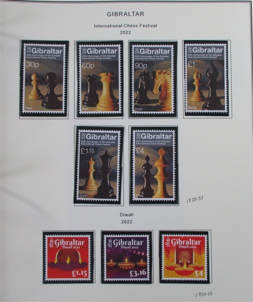 Gibraltar Collection to 2022 in 3 Volumes (SCV $5650)
