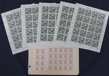 USA Postage, $5 Sheets of 20, 7 Sheets (Face $700)