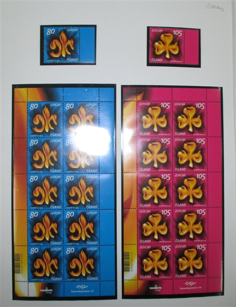 Worldwide Scouts on Stamps, 2007 Europa Issues (Est $350-500)