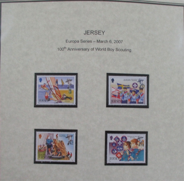 Worldwide Scouts on Stamps, 2007 Europa Issues (Est $350-500)