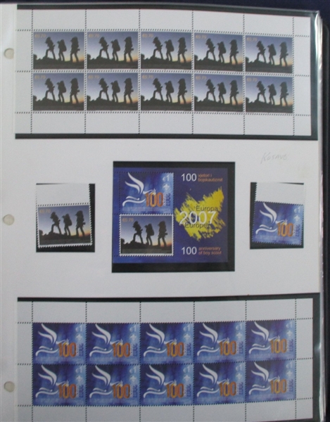 Worldwide Scouts on Stamps, 2007 Europa Issues (Est $350-500)