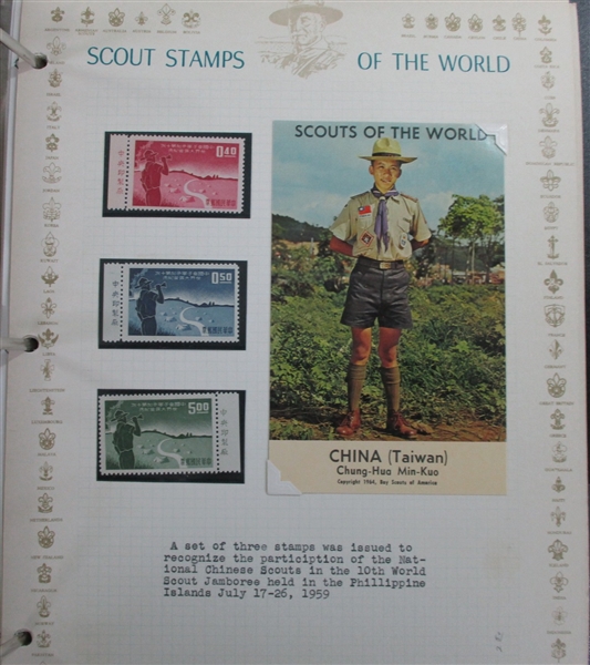 Worldwide Scouts on Stamps Collection (Est $400-600)