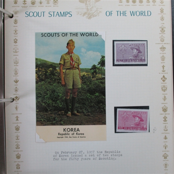 Worldwide Scouts on Stamps Collection (Est $400-600)