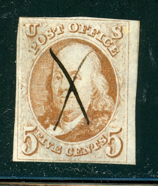 USA Scott 1 Used, Just 4 Margin, Faults (SCV $250)