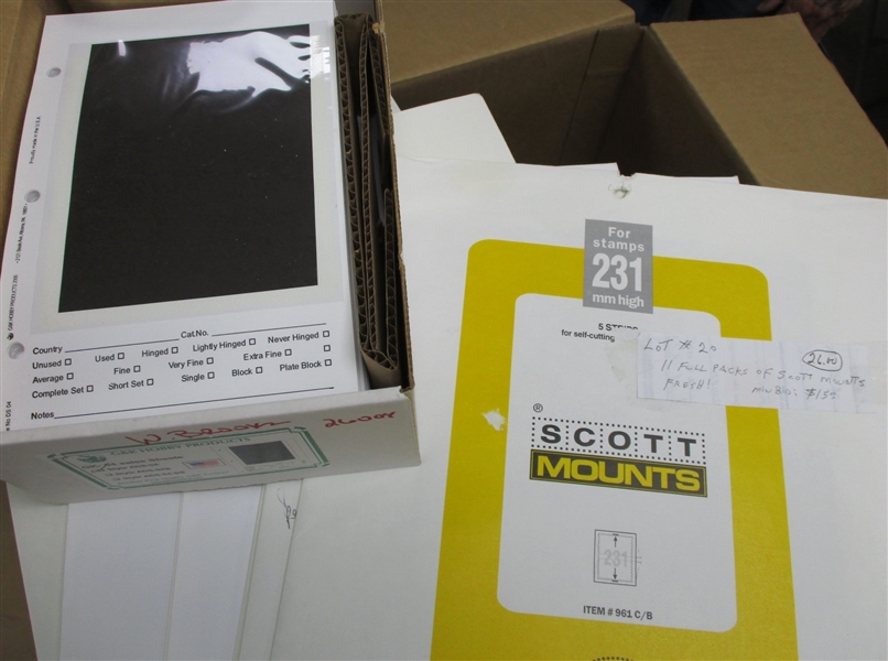 Collectors Supplies Consignment Remainder (Est $200-300)