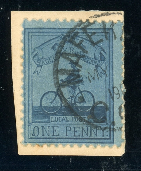 Cape of Good Hope Scott 178 Used on Piece, 1900 Sgt Maj Goodyear Mafeking (SCV $375)