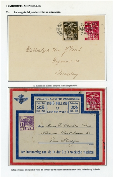 Netherlands Indies Collection of Covers - 1937 Scout Jamboree (Est $200-300)