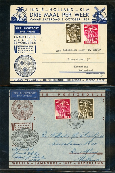 Netherlands Indies Collection of Covers - 1937 Scout Jamboree (Est $200-300)