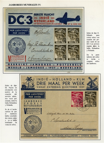Netherlands Indies Collection of Covers - 1937 Scout Jamboree (Est $200-300)