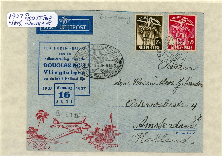 Netherlands Indies Collection of Covers - 1937 Scout Jamboree (Est $200-300)