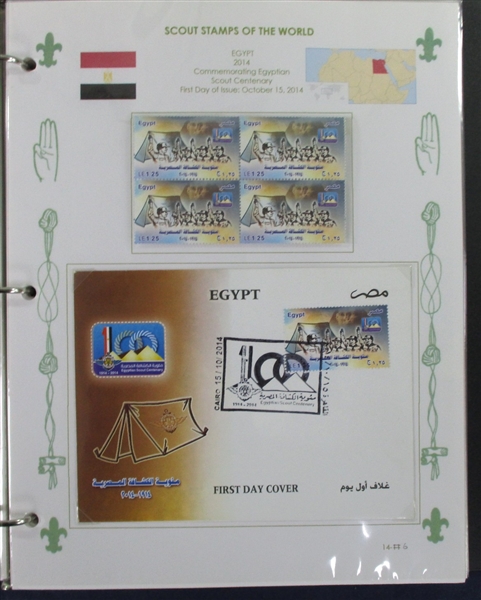 Worldwide Scouts on Stamps Collection, 2007//2016 (Est $600-800)